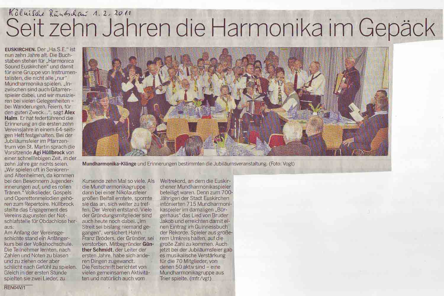 Artikel Klnische Rundschau vom 01.2.2011